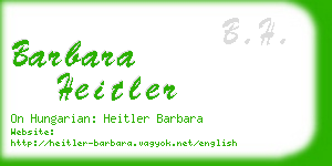barbara heitler business card